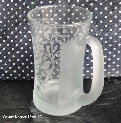 Picture of Glass mug printed design forestate new model clear 1 Pcs Clear Glass Juice/Drinking/water Mug- 305ml