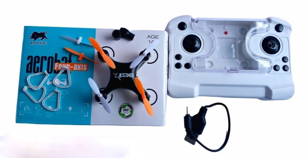 Picture of Aerobat Four Axic HC 702 Mini Aircraft Pocket Drone AGE BAO NIU 4/5 Checkout the Grand Eid Fest Deals t 1,830 b2,100 -13% End in 22 days 04:27:11 Pocket Drone Aerobat Four-Axic HC 702 Mini Brand,BoxAerobat