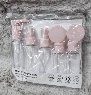 Picture of Travel Cosmetics Bottles Set Plastic Pressing Spray Bottle Super Cosmetics Packaging Travel Bottle Set 6Pcs/set Empty Bottles Travel kit Set