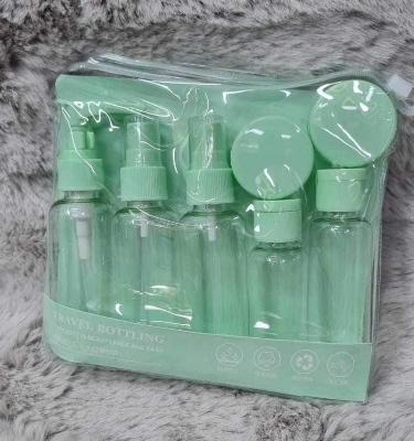 Picture of Travel Cosmetics Bottles Set Plastic Pressing Spray Bottle Super Cosmetics Packaging Travel Bottle Set 6Pcs/set Empty Bottles Travel kit Set