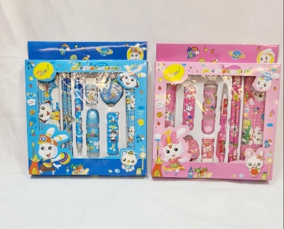 Picture of Stationary Set give set pencil set 9pc - Blue/Pink Back To School Gift Set For Kids - aney question give set