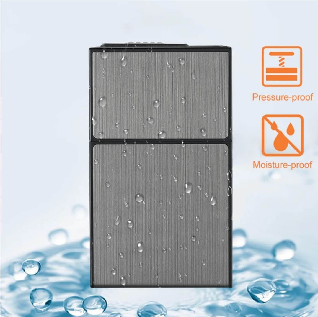 Picture of Rechargeable Windproof Electric Imported Lighter w/ Built-in Cigarette Holder Eco-Friendly Lighter & Cigarette CaseFeaturing a windproof design, its flame stays lit even in a breeze. Plus, it comes with a built-in cigarette holder for added ease