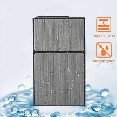 Picture of Rechargeable Windproof Electric Imported Lighter w/ Built-in Cigarette Holder Eco-Friendly Lighter & Cigarette CaseFeaturing a windproof design, its flame stays lit even in a breeze. Plus, it comes with a built-in cigarette holder for added ease