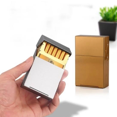 Picture of Rechargeable Windproof Electric Imported Lighter w/ Built-in Cigarette Holder Eco-Friendly Lighter & Cigarette CaseFeaturing a windproof design, its flame stays lit even in a breeze. Plus, it comes with a built-in cigarette holder for added ease