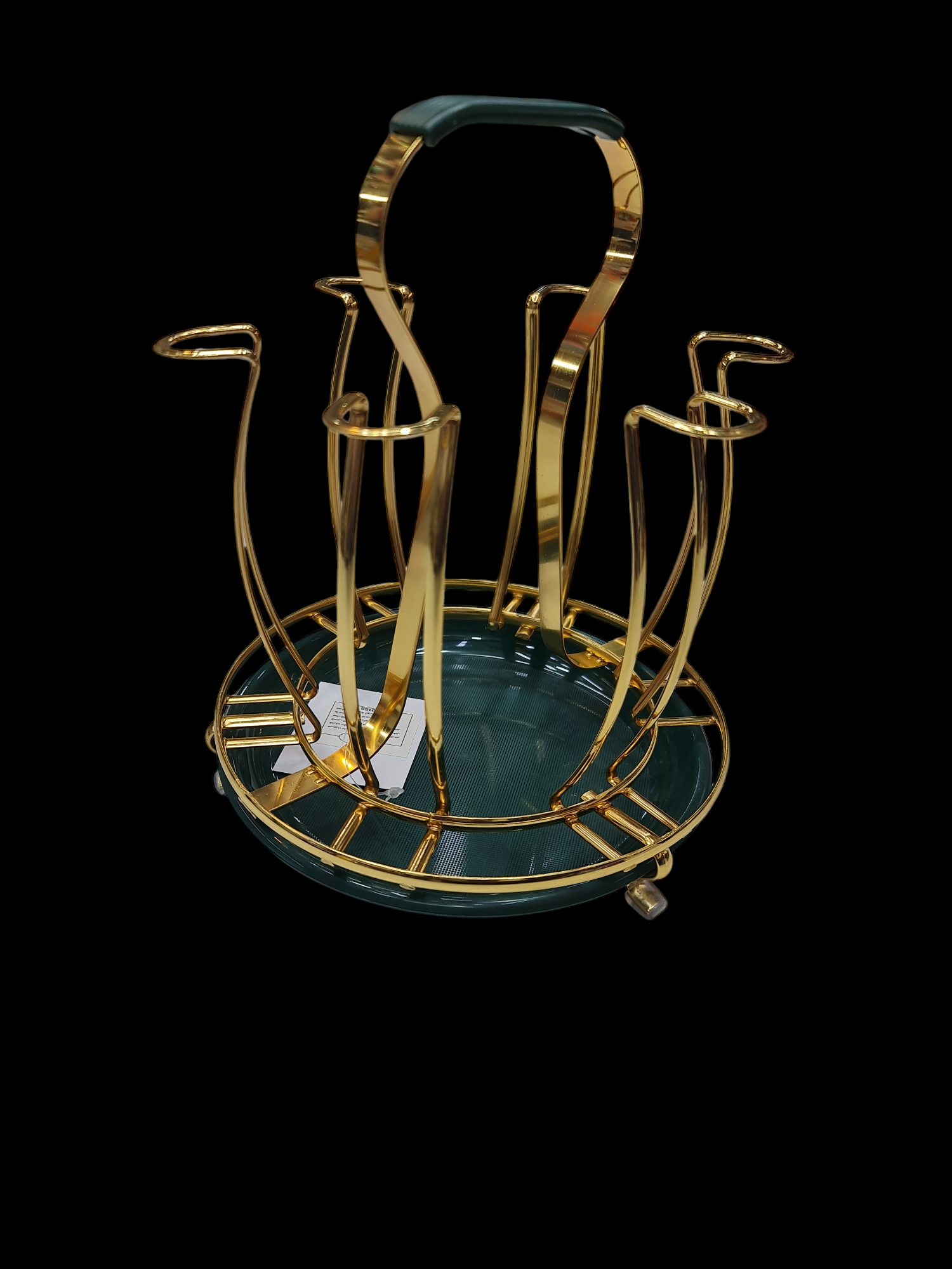 Picture of Glass Stand Excellent Quality Dining Table Glass Stand - White And Silver- Elevate Your Dining Experience With This Stylish And Functional Stand