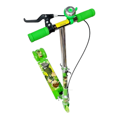 Picture of Adjustable Children's Three Wheel Folding Scooter with Braking System  Easy to Use Three Wheel Folding Scooter