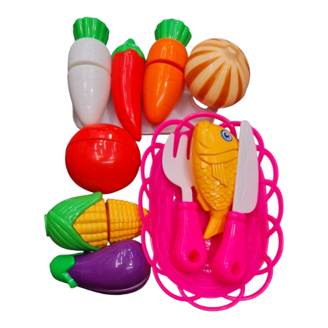 Picture of Fruit Cutter Toys for Kids, Fruit & Vegetable Cutting Game Kitchen Toy থেকে Vegetables bowl Miniature vegetables and fruits polymer clay handmade showpieces for women home decor kitchen item dining table or furniture decorations ideas for baby and housewi