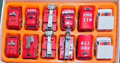 Picture of Mini Aloy metal car set, Die cast car set 12 piece, Metal Die cust fire service truck for kids