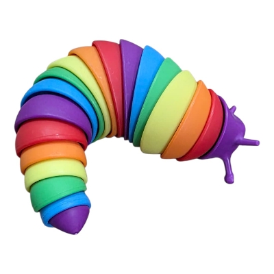 Picture of Baby Toy Food Grade Articulated Stretch Slug Fidget Sensory Toy - Baby Toys.