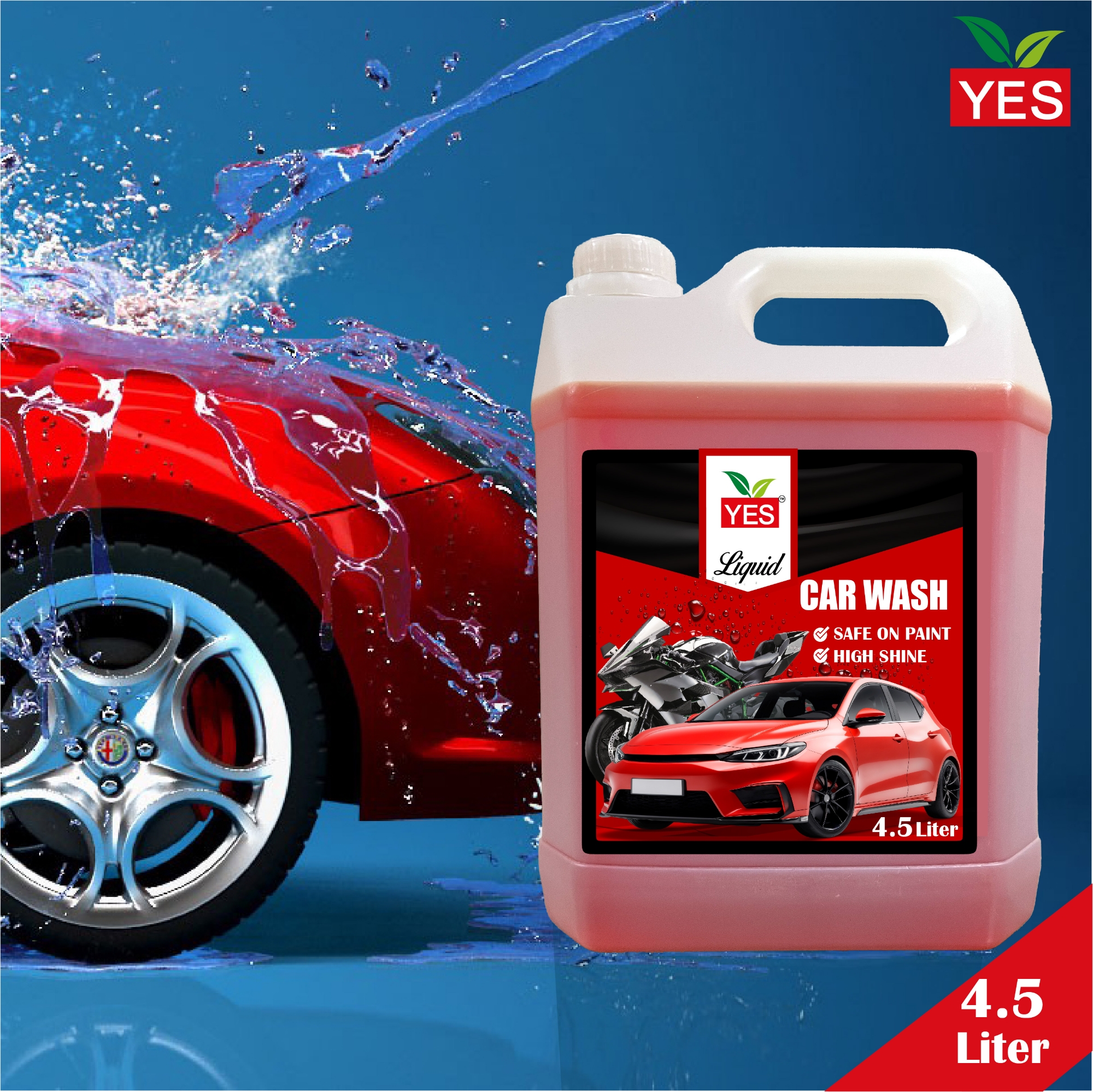 Picture of Yes Car wash Shampoo 4.5Ltr.