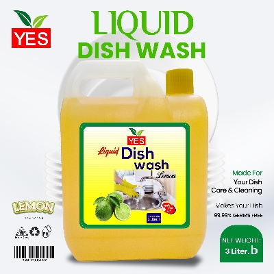 Picture of Yes Dishwash Liquid Lemon  - 3Ltr.