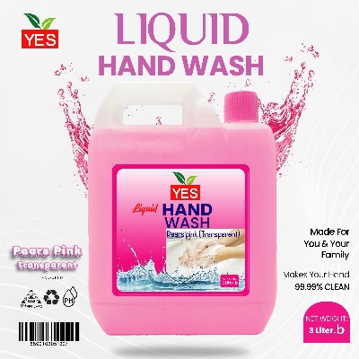 Picture of Yes Hand Wash Liquid Pears Pink (Transparent) - 3Ltr.