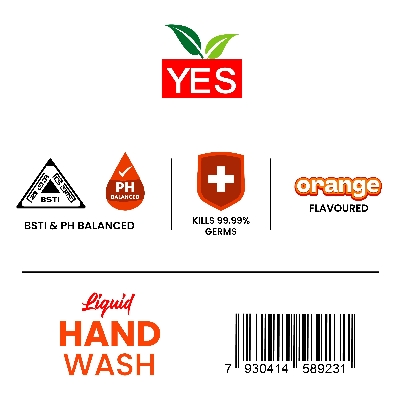 Picture of Yes Hand Wash Liquid Orange - 1Ltr.