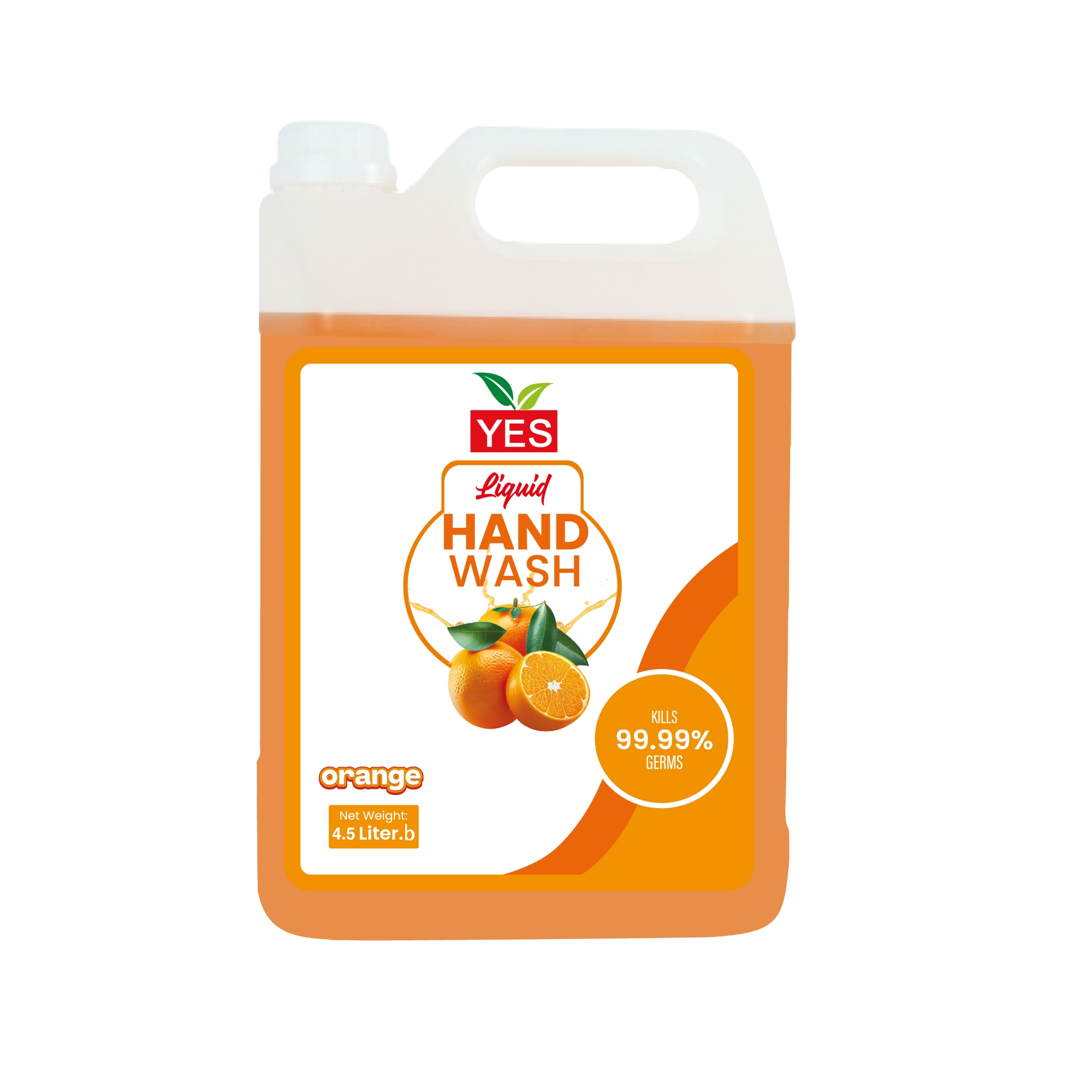 Picture of Yes Hand Wash Liquid Orange - 4.5Ltr.