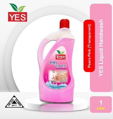 Picture of Yes Hand Wash Liquid Pears Pink (Transparent) - 1Ltr.