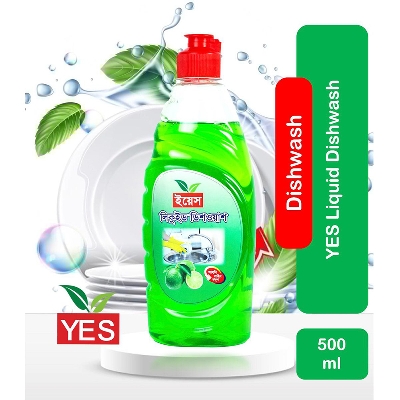 Picture of Yes Dishwash Lemon Liquid (Green)-500ml