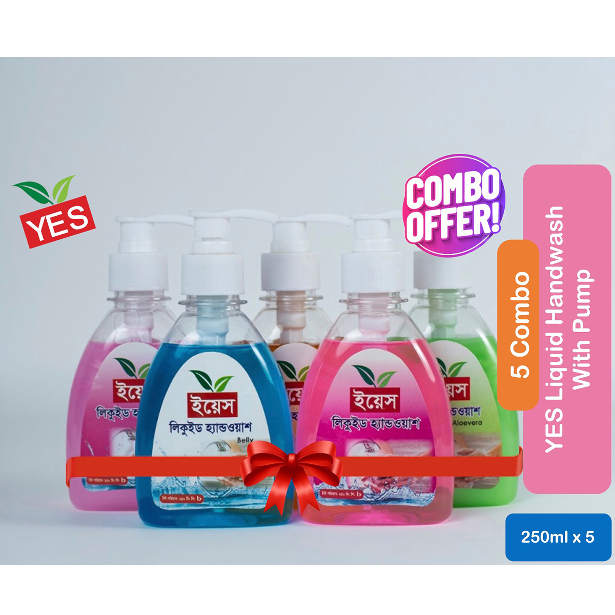 Picture of Yes Hand Wash Liquid 5 in 1 Combo With Pump