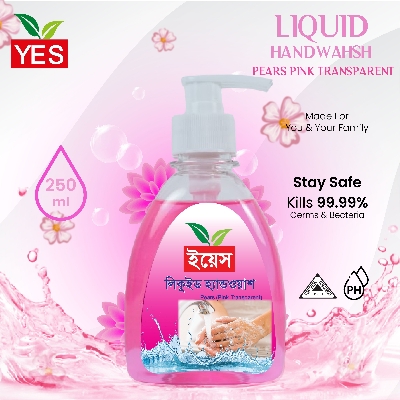 Picture of Yes Hand Wash Liquid Pears Pink (Transparent)- 250ml