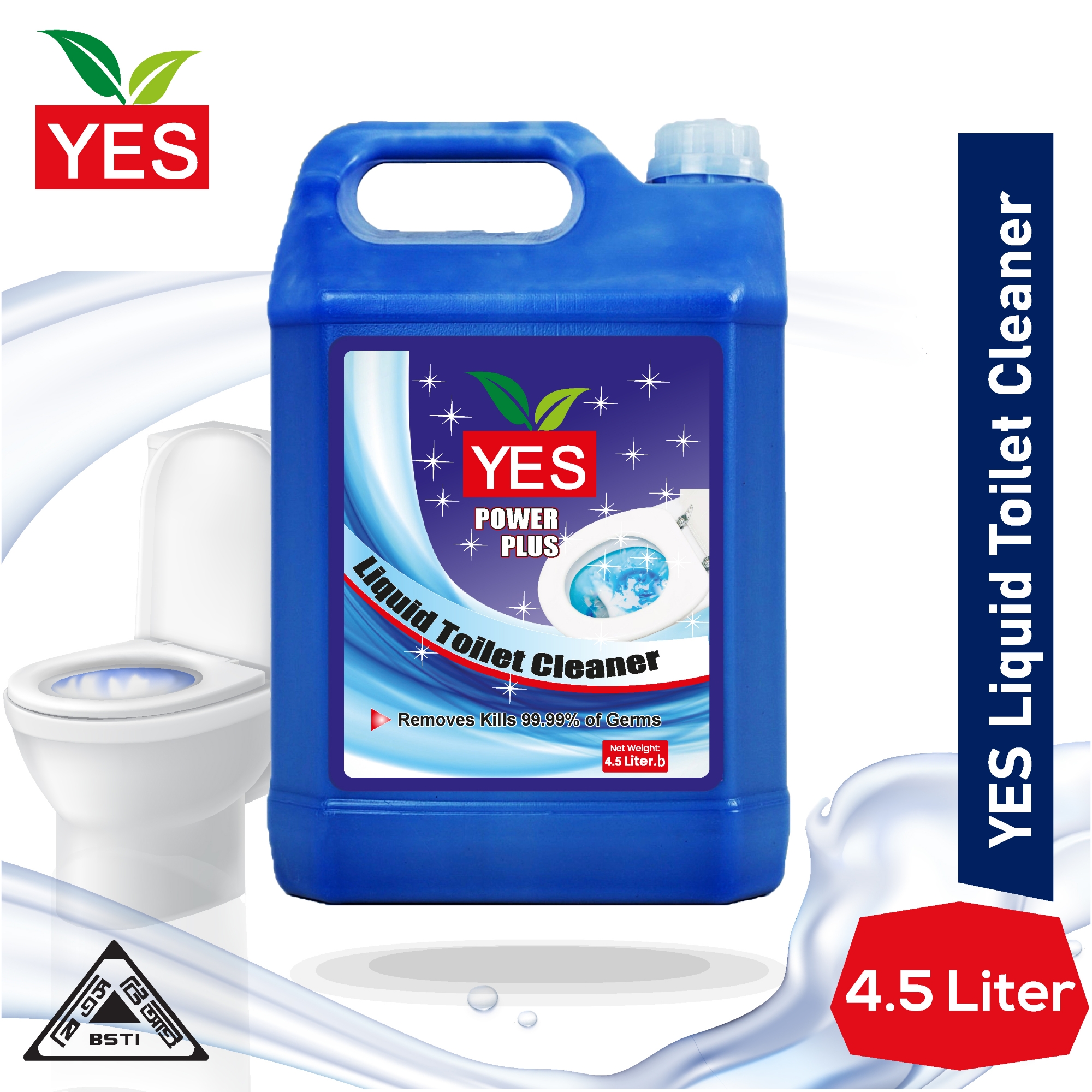 Picture of Yes Power Plus Toilet Cleaner Liquid - 4.5Ltr