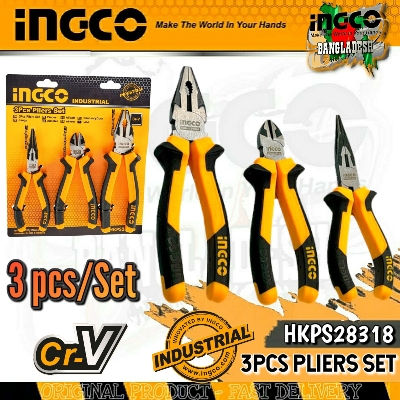 Picture of 3 PCS PLIERS SET INGCO HKPS28318