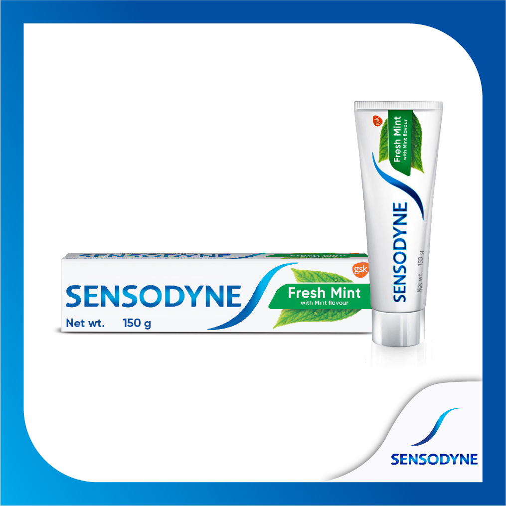 Buy Sensodyne Toothpaste Freshmint 150gm keeps mouth fresh & clean with 24/7 sensitivity protection at best price in Bangladesh 