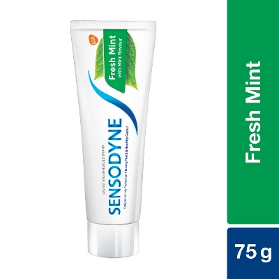 Buy Sensodyne Toothpaste Freshmint 75gm keeps mouth fresh & clean with 24/7 sensitivity protection at best price in Bangladesh 