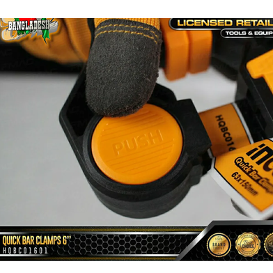 Picture of INGCO QUICK BAR CLAMP 150mm / 6" inch
HQBC01601