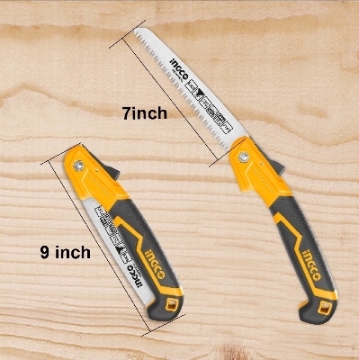 Picture of INGCO 7 Inch Folding Saw with Triple Teeth and Hand Protection Function HFSW1808