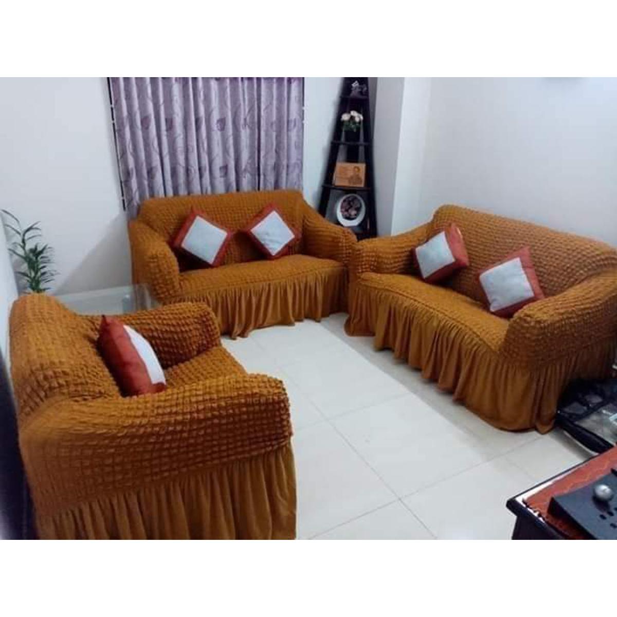 Picture of Exclusive Spandex Elastic Sofa Cover, classical home Tex, new design (2 seater+ 2 seater+1 seater)