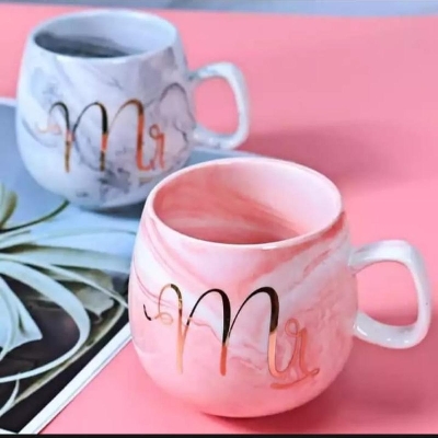 Picture of Mr & Mrs Couple mug set ceramic ( 1 or 2pcs price)