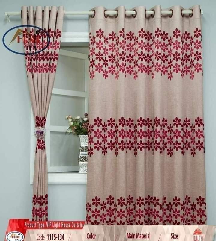 Picture of Unique design Curtains for door and window ( 5 kuchi porda 84/48 inchi)