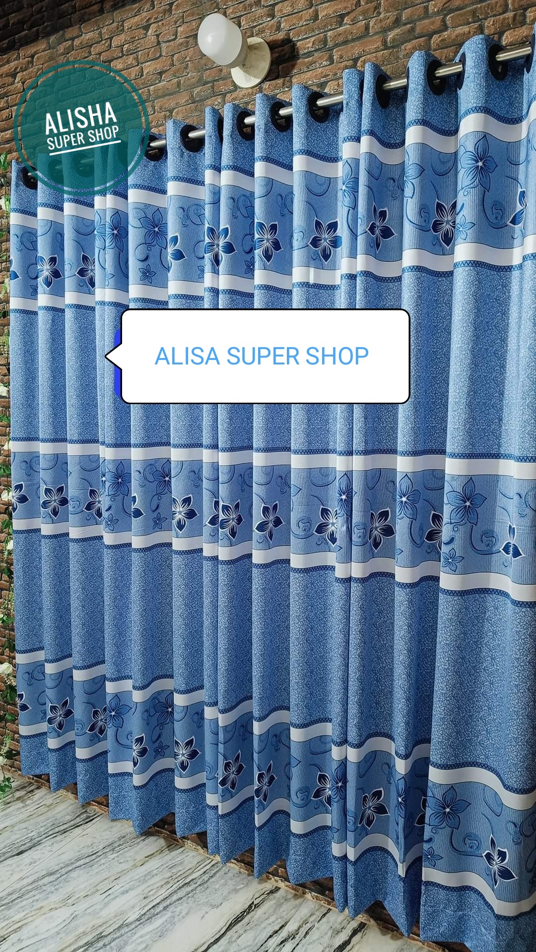 Picture of new exclusive design curtain for home decoration door and window (5kuci84×48 inchi) by alisha super shop
