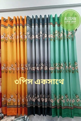 Picture of From Alisa super shop new premium design curtain door and window (5 kuci 84×48 inchi) 3 pice together