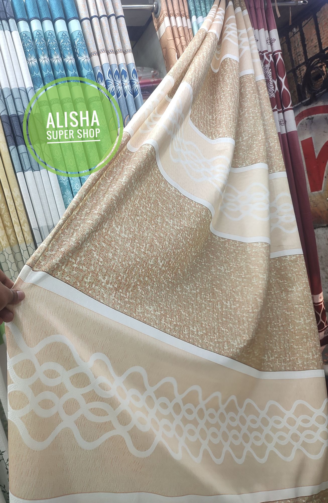 Picture of new premium quality home tex curtain door and window 5 kuci 84/48 inchi for home decoration