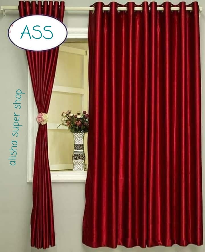 Picture of New premium quality syntatic one colour curtains door and window (4kuci 80/40 inchi)one colour