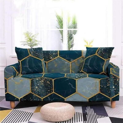Picture of New exclusive premium quality spandex printed  regular sopa cover 2 seater+ 2 seater+1 seater(customised size availabe) 