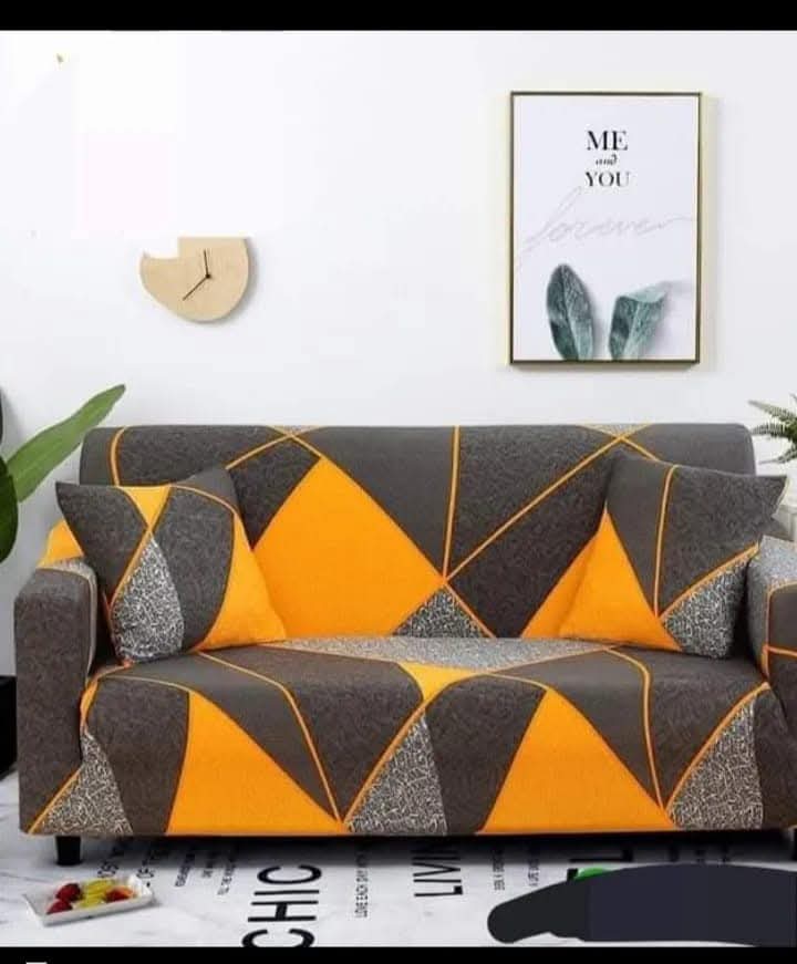 Picture of New exclusive premium quality spandex elastic printed  regular sopa cover 2 seater+ 2 seater+1 seater(customised size availabe) 