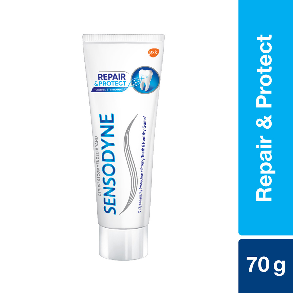 Buy Sensodyne Toothpaste Repair & Protect 70gm Repairs sensitive teeth and long-term protection against sensitivity at best price in Bangladesh 