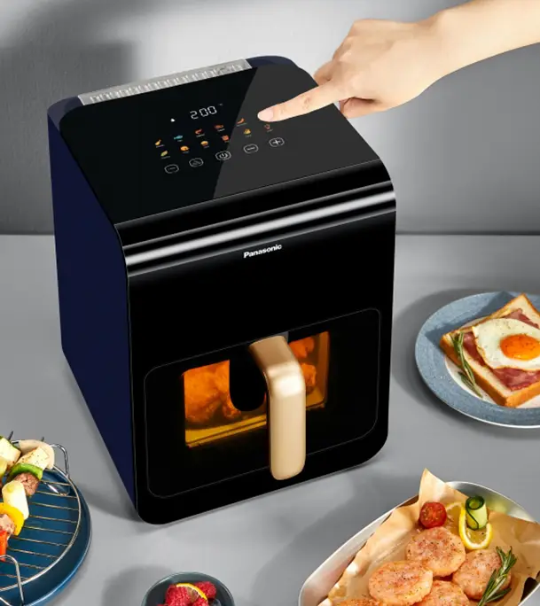 Buy Panasonic Air Fryer 1450W 6 Liter, Gentle Steam, Dual Core Thermal System, LED Touch Screen, 11 Smart Presets for Easy Operation (NF-CC600) at Best Price In Bangladesh