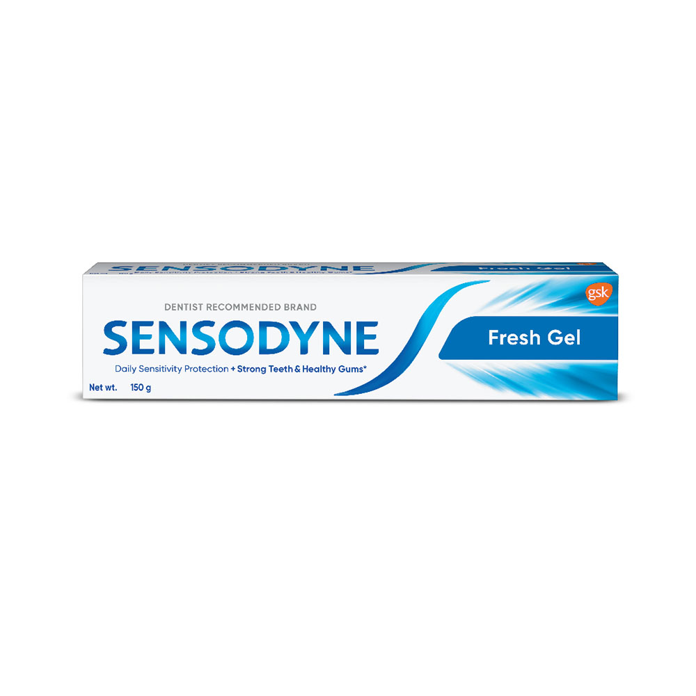 Buy Sensodyne Toothpaste Fresh Gel 150gm Contains fluoride to prevent caries, keeps mouth fresh & clean at best price in Bangladesh 