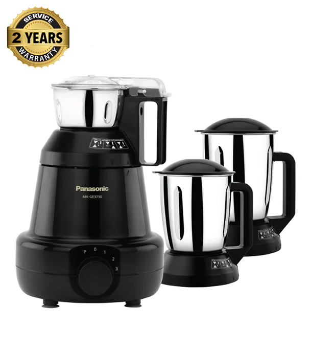 Buy Panasonic 1200W Heavy Duty 6-in-1 Mixer Grinder, 3 Jars (MX-GE3750) Black at Best Price In Bangladesh