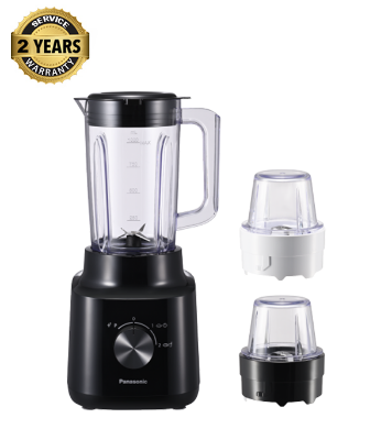 Buy Panasonic 450W blender, Curved Stainless Steel blade, Smooth Blending, 1.45L Jug, 2 Dry mill for Grinding, safety lock (MX-CP3121) at Best Price In Bangladesh