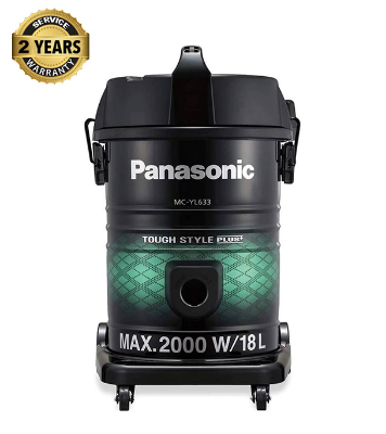 Buy Panasonic Drum Vacuum Cleaner, 2000W, Anti Bacteria Filter, 21L Dust Capacity, Suit To Large Residential Units (MC-YL633) at Best Price In Bangladesh