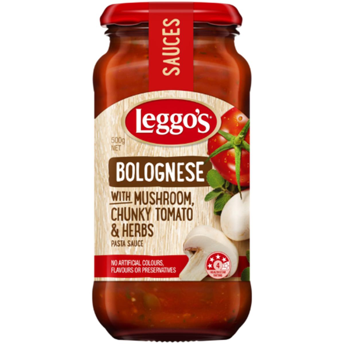 Picture of Leggo's Bolognese with Garlic Chunky Tomato & Herbs Pasta Sauce 500g