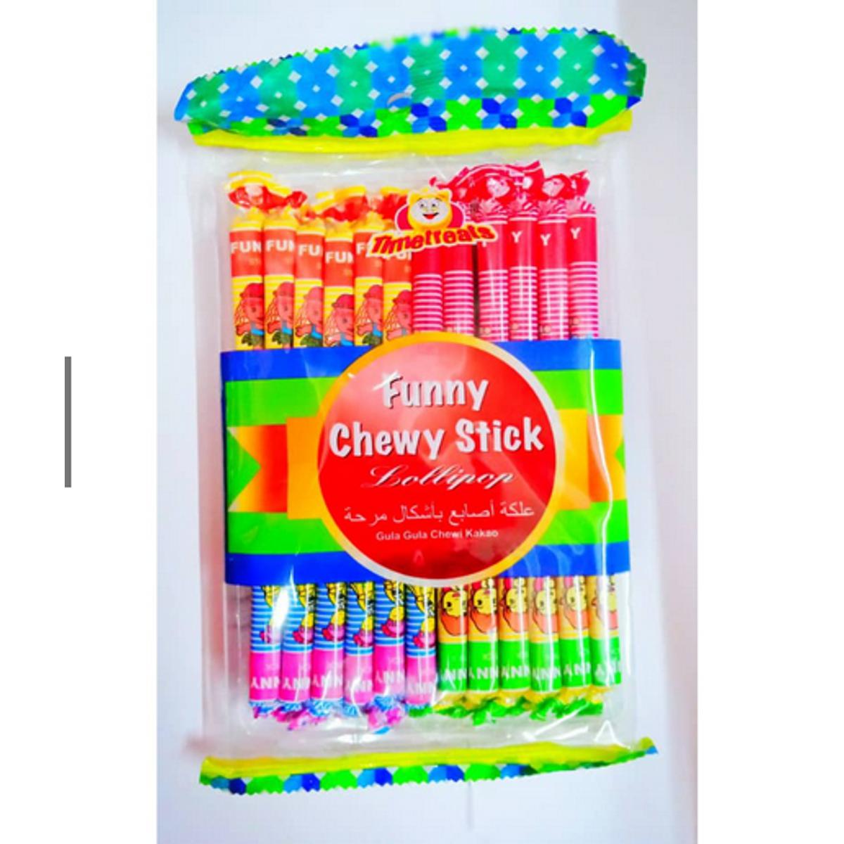 Picture of Funny Chewy Stick Lollipop Candy 24Pcs