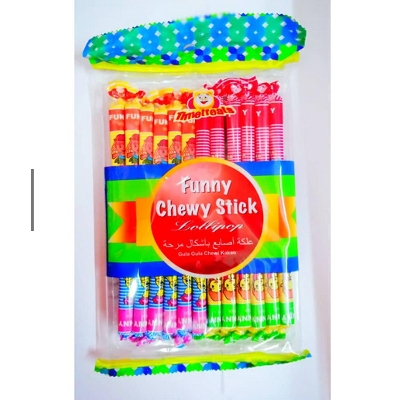 Picture of Funny Chewy Stick Lollipop Candy 24Pcs