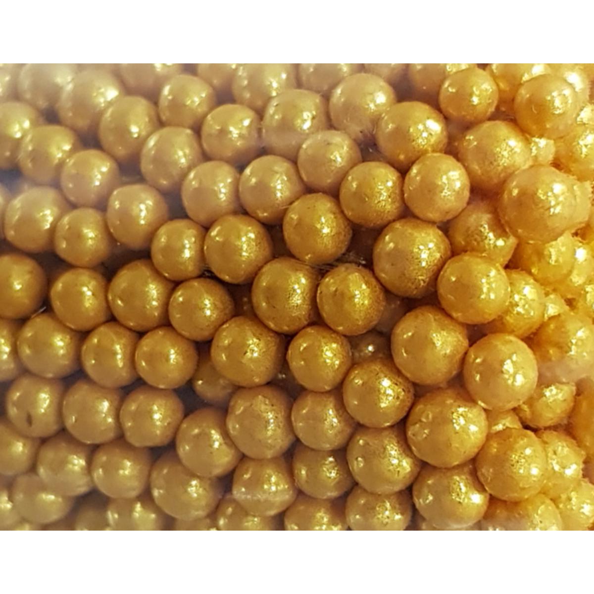 Picture of Golden Pearls -Sprinkle -Cake Decoration -Sugar Ball 50 gm