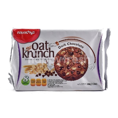 Picture of Munchy'S Oat Krunch Crackers - Dark Chocolate 208gm