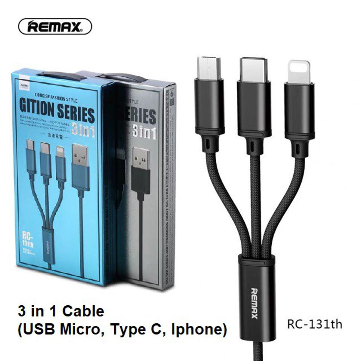 Picture of REMAX RC-131TH GITION SERIES 3 IN 1 CHARGING CABLE 1.15m