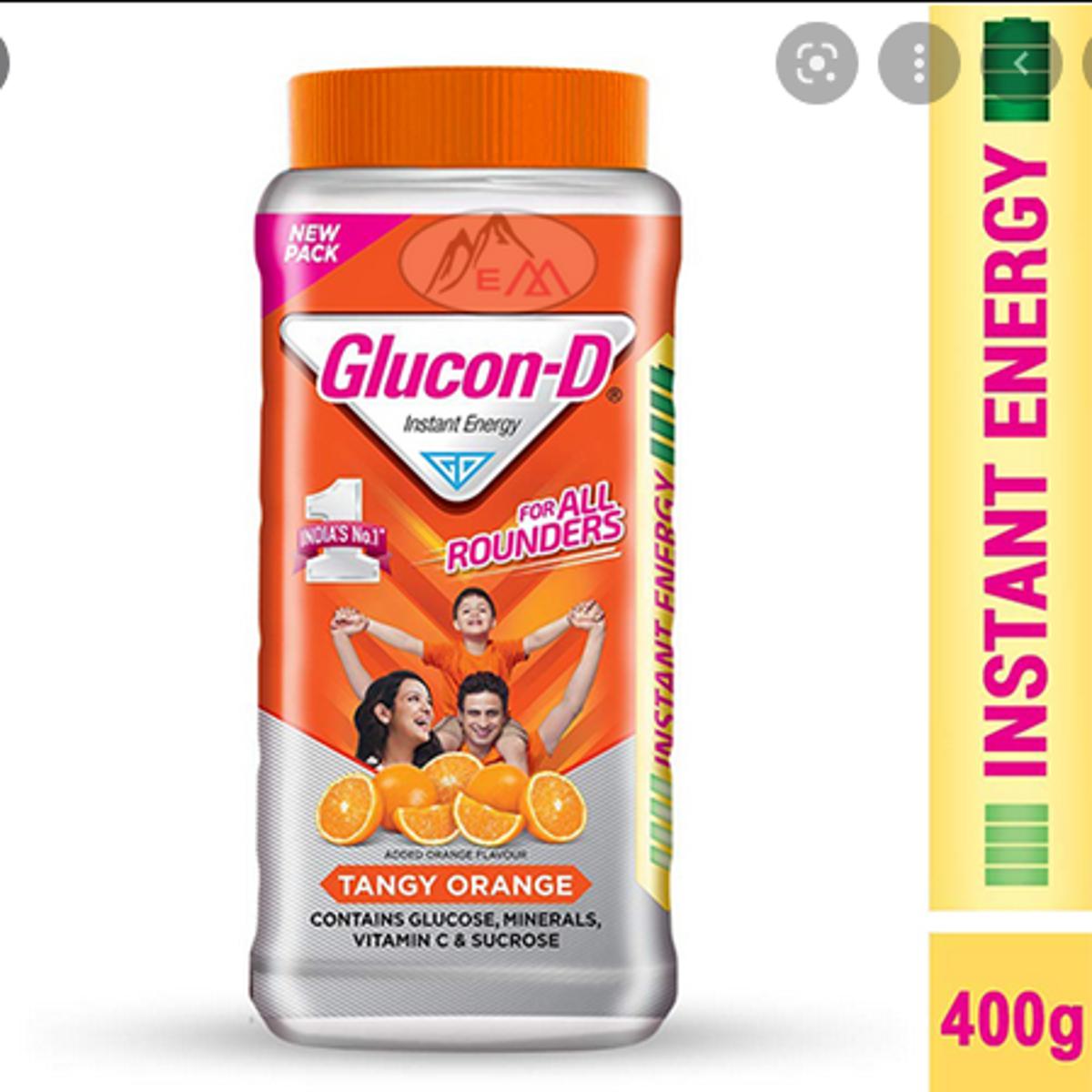 Picture of Glucon D Orange Energy Glucose Jar 400gm